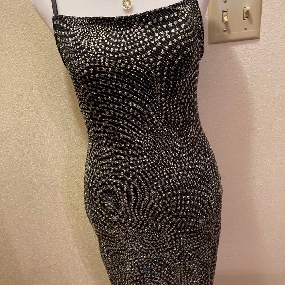 WS lovely black and glittery shimmers dress